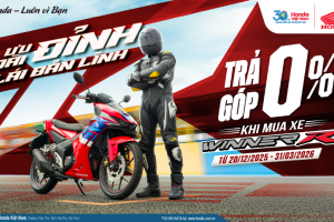 CHƯƠNG TRÌNH ƯU ĐÃI LÃI SUẤT 0% DÀNH CHO XE WINNER " ƯU ĐÃI ĐỈNH - LÁI BẢN LĨNH"